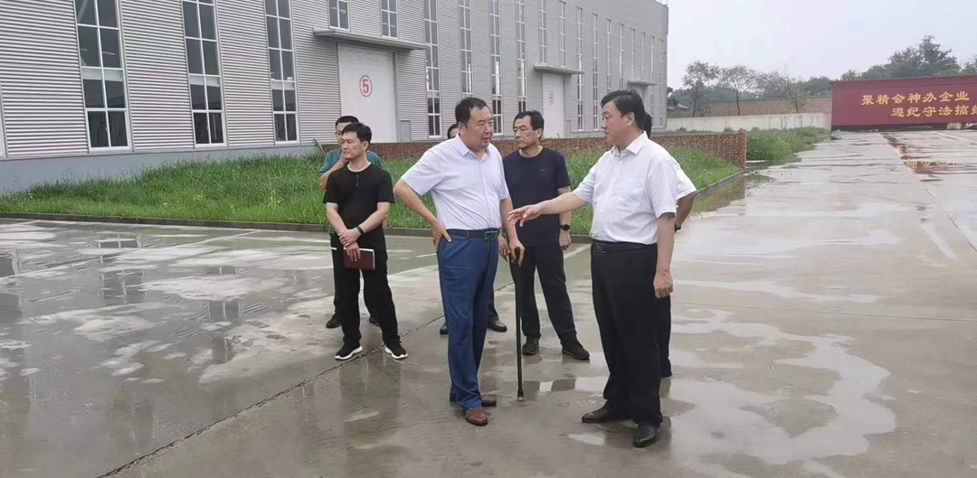 2020年7月9日武邑县委书记刘勇带领相关部门领导莅临我公司新厂区